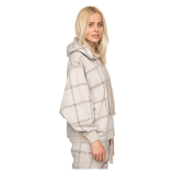 Elias Rumelis Ladies Vicky soft oversize Hoody taupe check AW 2020-2021 www.cabinero.de Berlin